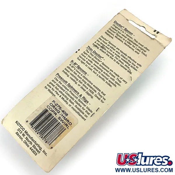 Vintage  Prescott Spinner Little Doctor 275, 3/4oz  fishing spoon #8680