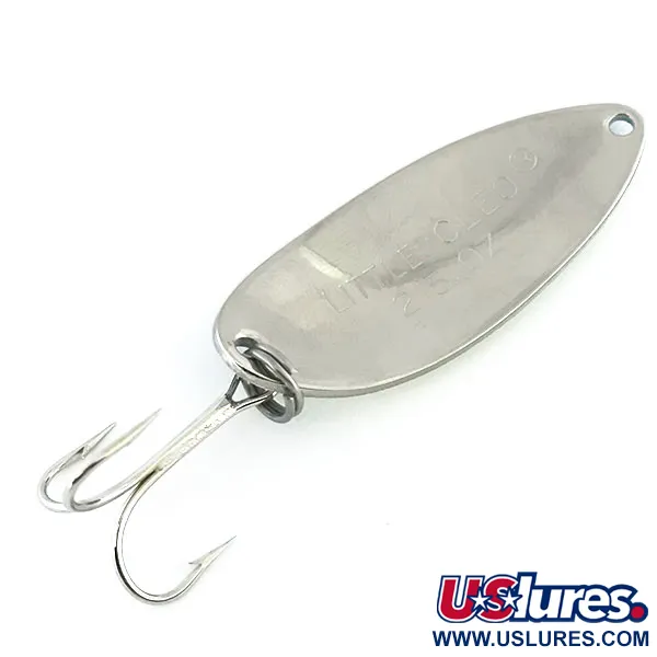 Vintage   Acme Little Cleo Glow, 2/5oz Blue / White / Nickel fishing spoon #8688