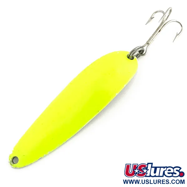 Vintage  Eppinger Dardevle Cop-E-Cat 7400 UV, 1/2oz Yellow / Nickel fishing spoon #8721