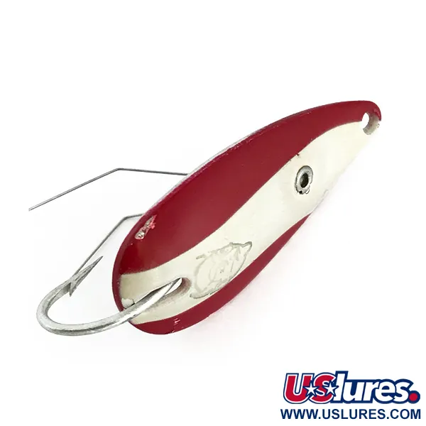 Vintage  Eppinger Weedless Dardevle Spinnie, 1/3oz Red / White / Nickel fishing spoon #8726