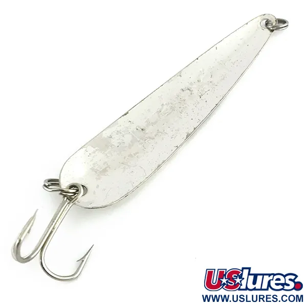 Vintage  Eppinger Dardevle Flutter-Chuck 3500, 1/4oz Hammered Silver fishing spoon #8728