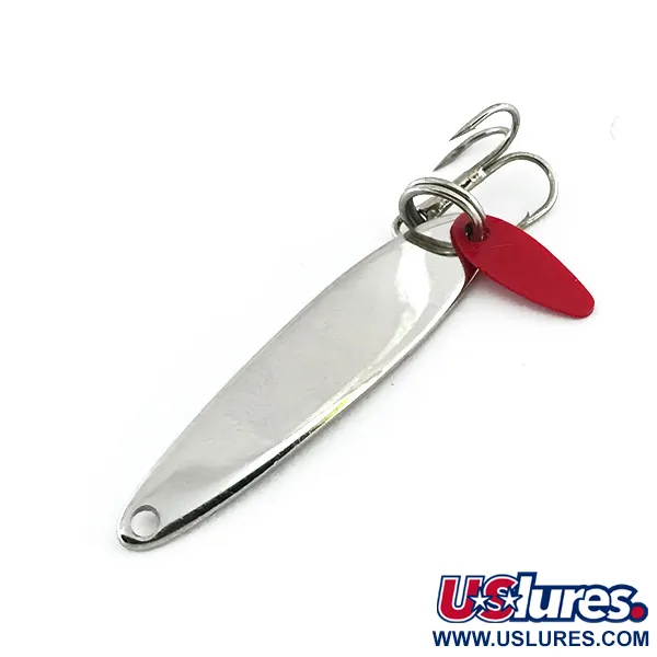 Vintage   Bay de Noc Swedish pimple, 3/16oz Nickel fishing spoon #8730