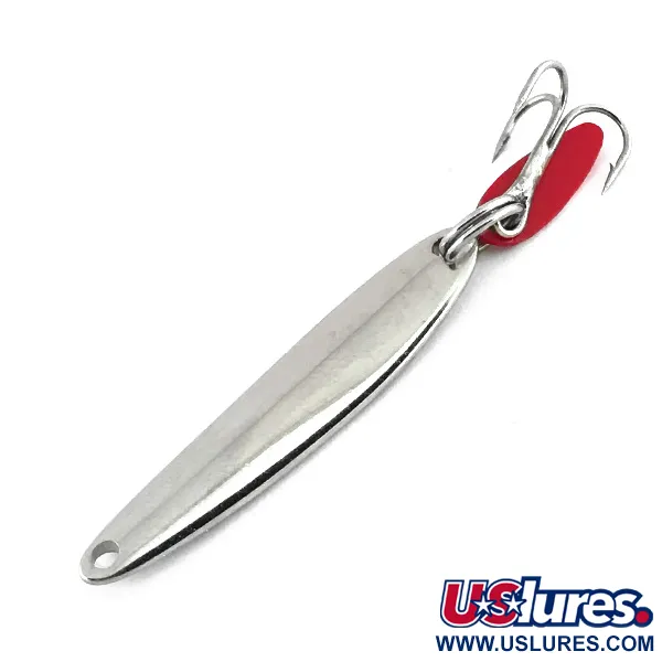 Vintage   Bay de Noc Swedish pimple, 3/16oz Nickel fishing spoon #8730