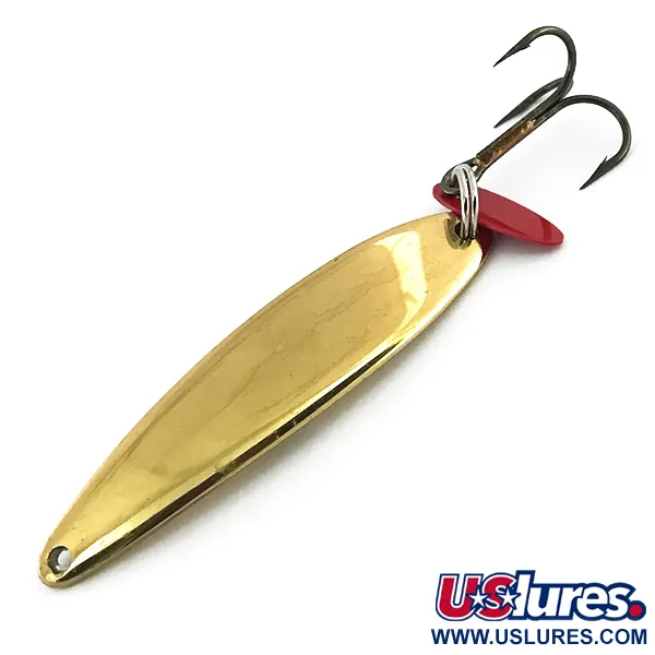 Vintage   Bay de Noc Swedish pimple, 1/2oz Gold fishing spoon #8731