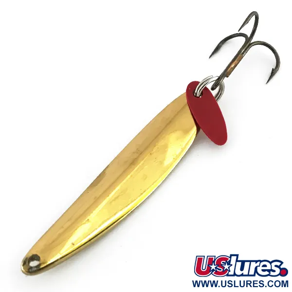 Vintage   Bay de Noc Swedish pimple, 1/2oz Gold fishing spoon #8731