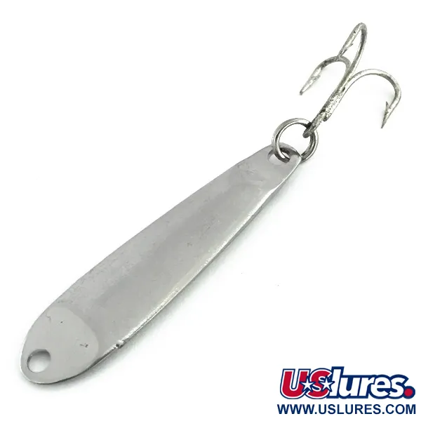 Vintage   Hopkins Smoothie, 2/5oz Nickel fishing spoon #8732