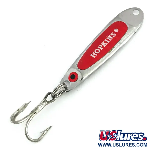 Vintage   Hopkins Smoothie, 2/5oz Nickel fishing spoon #8732