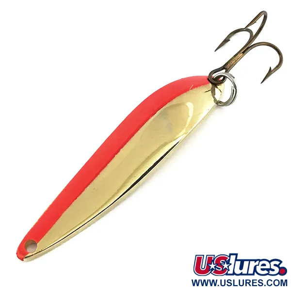 Vintage  Acme Fiord Spoon, 2/5oz Gold / Orange fishing spoon #8738