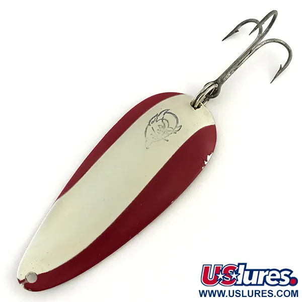 Vintage  Eppinger Dardevle Dardevlet , 3/4oz Red / White / Nickel fishing spoon #8764