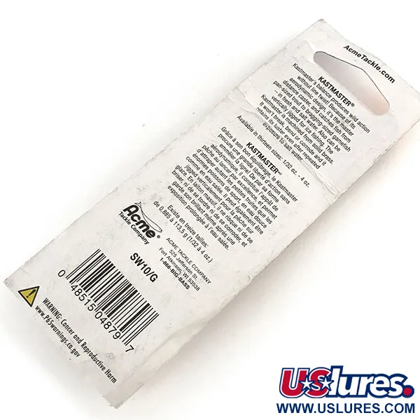  Acme Kastmaster , 1/4oz Nickel / Green fishing spoon #8777