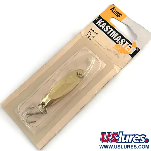  Acme Kastmaster , 1/4oz Gold fishing spoon #8778