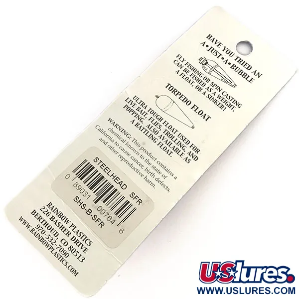 Vintage  Rainbow Plastics Steelhead UV, 1/2oz Fluorescent Orange fishing spoon #8780