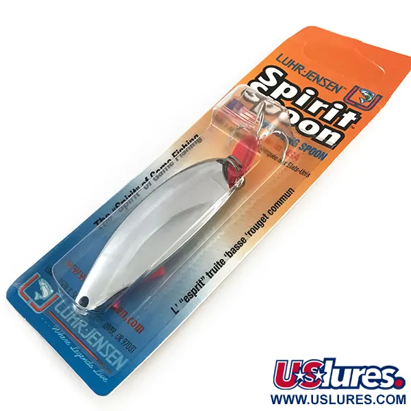  Luhr Jensen Spirit Spoon, 3/4oz Nickel fishing spoon #8782