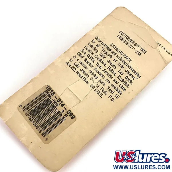  Luhr Jensen Little Jewel, 1/4oz Hammered Brass / Red fishing spoon #8789