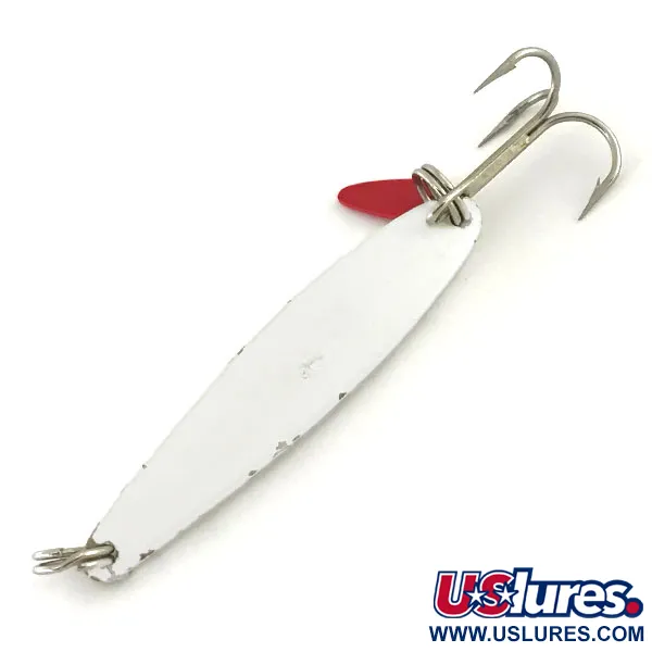 Vintage   Bay de Noc Swedish pimple, 1/3oz Pearl fishing spoon #8794