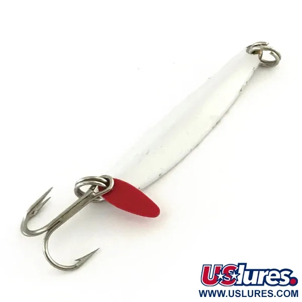 Vintage   Bay de Noc Swedish pimple, 1/3oz Pearl fishing spoon #8794