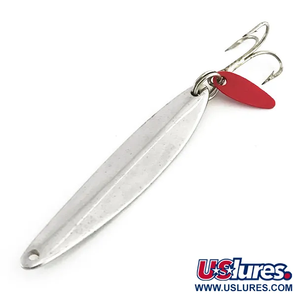 Vintage   Bay de Noc Swedish pimple, 1/4oz Nickel fishing spoon #8823