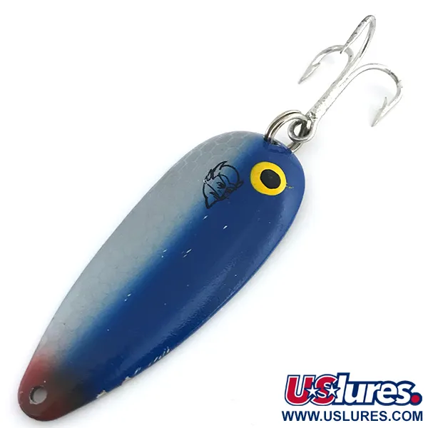 Vintage  Eppinger Dardevle Dardevlet , 3/4oz Blue / Nickel fishing spoon #8853