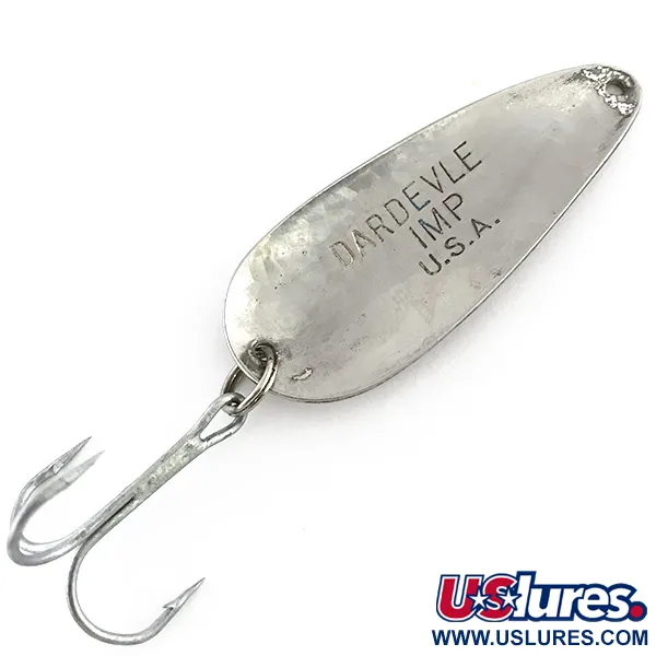 Vintage  Eppinger Dardevle Imp Crystal, 2/5oz Crystal (SilverScale), discontinued in 1980s fishing spoon #8867