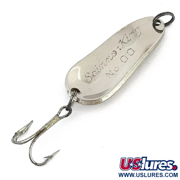 Vintage  Weller Spinno-King 00, 1/4oz Nickel fishing spoon #8868