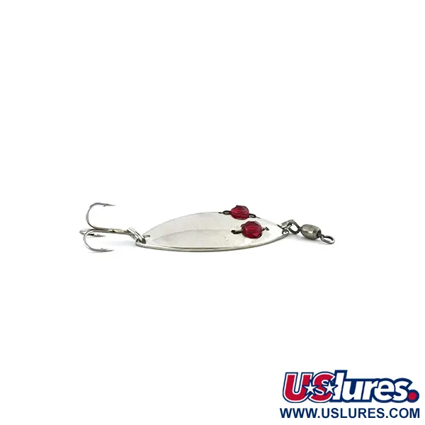 Vintage  Hofschneider Red Eye junior, 1/4oz Nickel / Red Eyes fishing spoon #8870