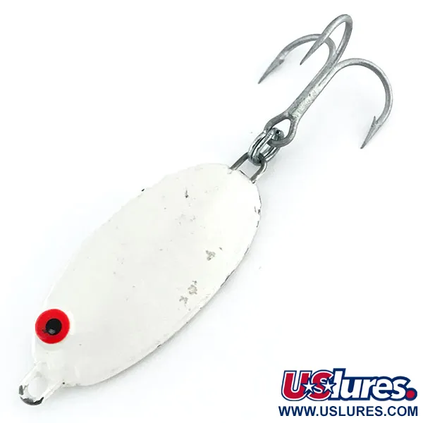 Vintage   Bomber Slab Spoon, 3/4oz White Pearl / Red fishing #8878