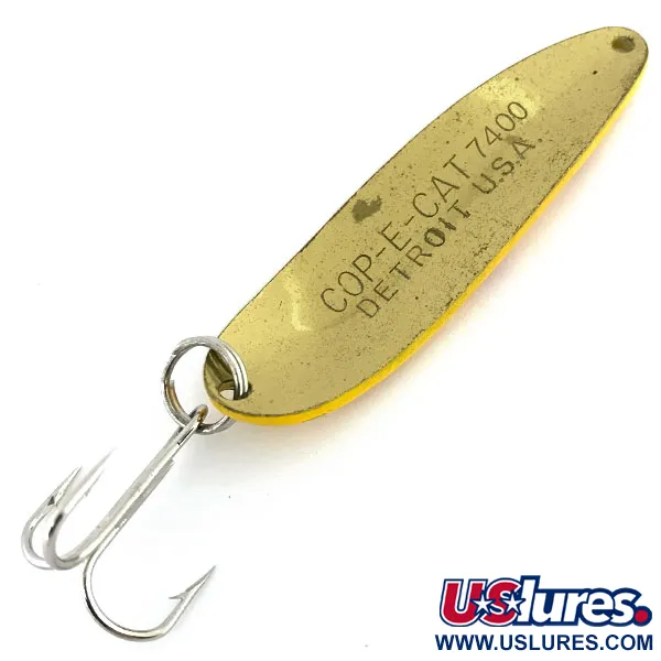 Vintage  Eppinger Dardevle Cop-E-Cat 7400, 2/3oz Five of Diamonds fishing spoon #8880