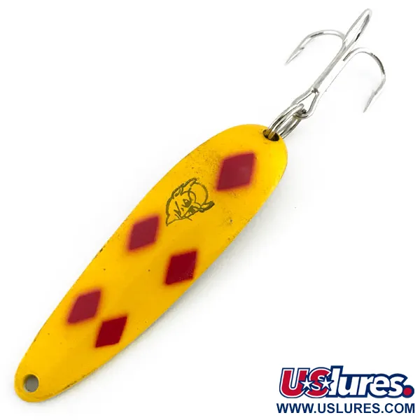 Vintage  Eppinger Dardevle Cop-E-Cat 7400, 2/3oz Five of Diamonds fishing spoon #8880