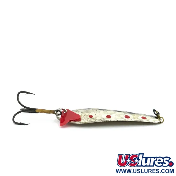 Vintage   EGB Swiss made, 1/2oz Silver / Gold / Red / Brown fishing spoon #8881