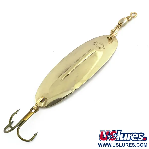 Vintage   Williams Wabler W40, 1/4oz Gold fishing spoon #8902
