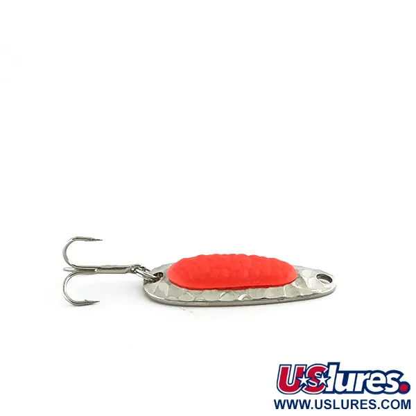 Vintage   Blue Fox Pixee UV, 3/16oz Hammered Nickel / Pink fishing spoon #8920