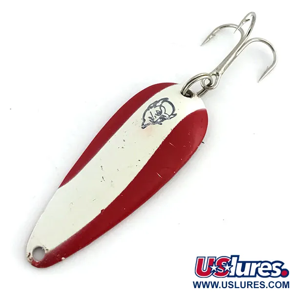 Vintage  Eppinger Dardevle Imp, 2/5oz Red / White / Nickel fishing spoon #8921