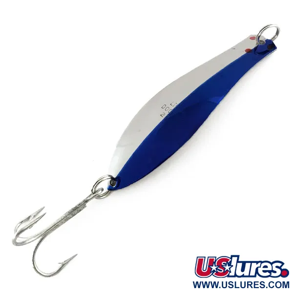 Vintage  Prescott Spinner Little Doctor 275, 3/4oz Nickel / Blue fishing spoon #8925