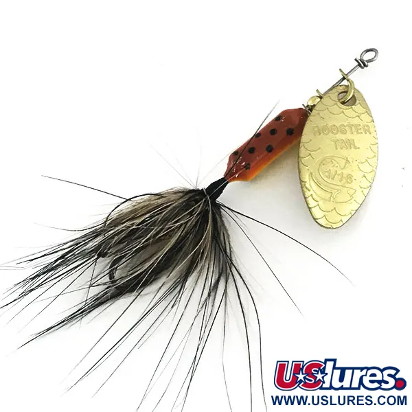  Yakima Bait Worden’s Original Rooster Tail, 3/32oz Gold / Brown Trout spinning lure #12586