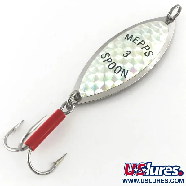 Vintage   Mepps Spoon 3, 1/2oz Nickel fishing spoon #8937