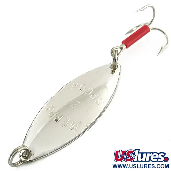 Vintage   Mepps Spoon 2, 1/3oz Nickel fishing spoon #8938
