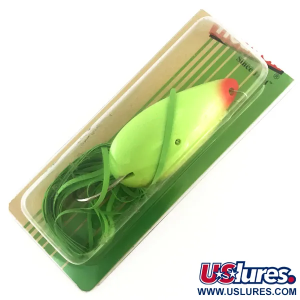  Heddon Weedless Original Moss Boss, 1/3oz Chartreuse fishing lure #8946