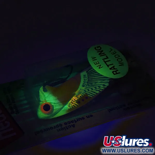   Heddon Rattling Sonar Flash 433F UV, 1/2oz Chartreuse fishing #8948