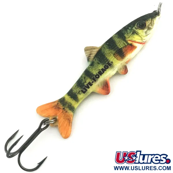 Vintage  Northland tackle Live Forage, 3/5oz Perch fishing spoon #8950