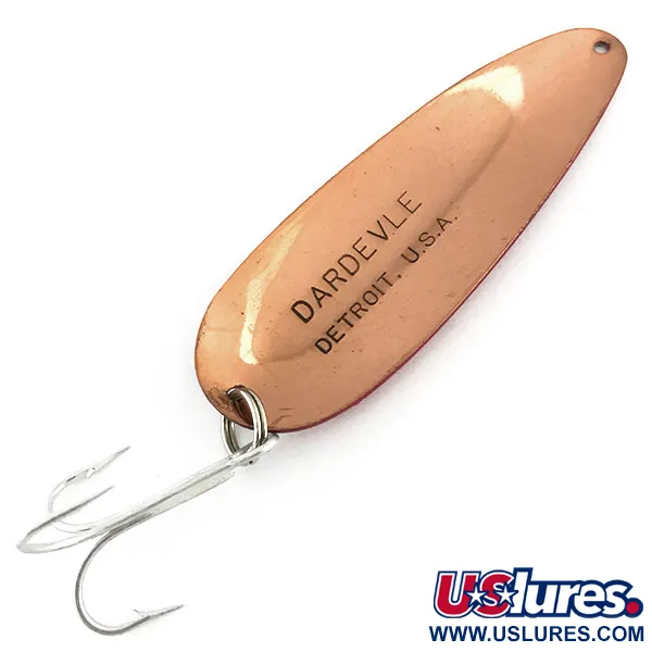 Vintage  Eppinger Dardevle, 1oz Red / White / Copper fishing spoon #8957