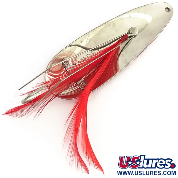 Vintage  Eppinger Weedless Dardevle, 1oz Red / White / Nickel fishing spoon #8958