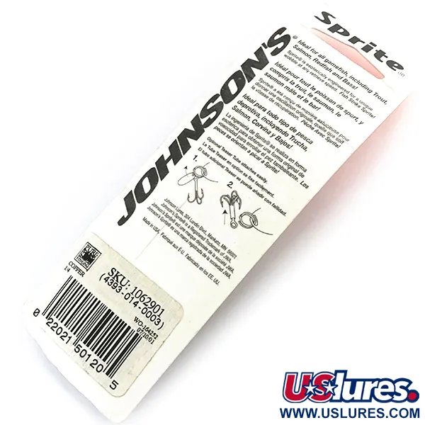   Johnson Sprite, 1/4oz Copper fishing spoon #8994