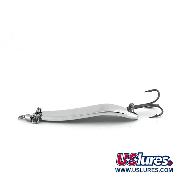 Vintage  Luhr Jensen Krocodile Die #3, 1/2oz Nickel fishing spoon #9007