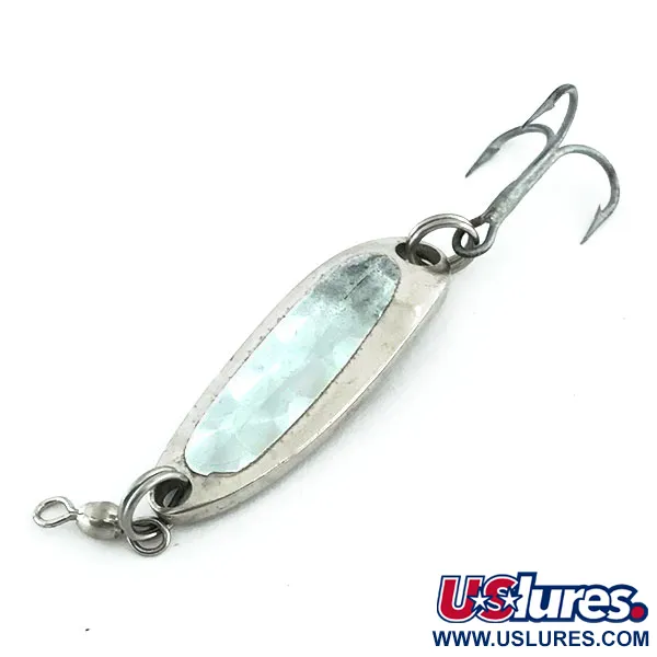 Vintage  Luhr Jensen Krocodile, 1/4oz Nickel fishing spoon #9011