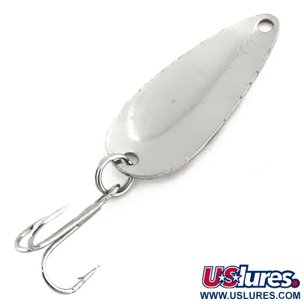 Vintage  Worth Chippewa Steel Spoon, 3/16oz Red / White / Nickel fishing spoon #9012