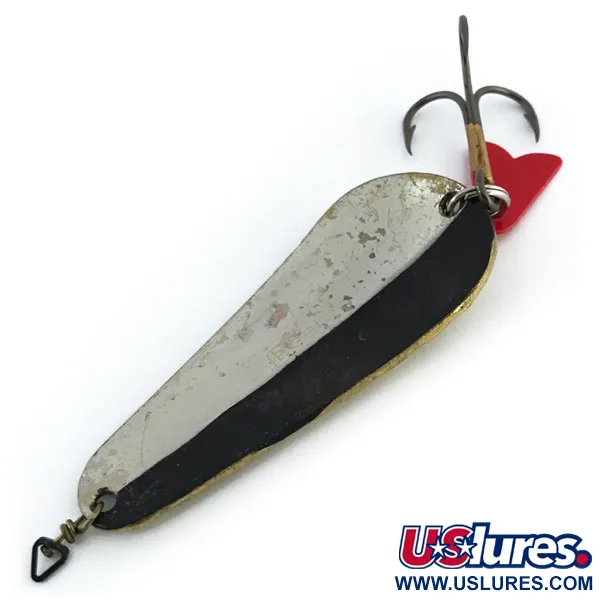 Vintage   EGB Swiss made, 1/2oz Silver / Gold / Red / Brown fishing spoon #9024