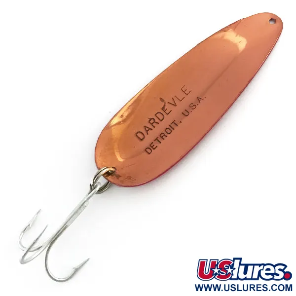 Vintage  Eppinger Dardevle, 1oz Red / White / Copper fishing spoon #9048
