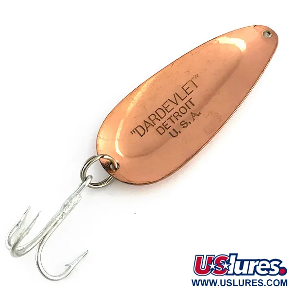 Vintage  Eppinger Dardevle Dardevlet , 3/4oz Copper fishing spoon #9049