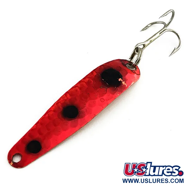 Vintage  Advance tackle Stinger Scorpio , 3/16oz Red / Black / Copper fishing spoon #9054