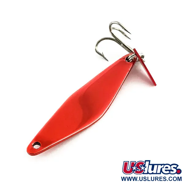 Vintage   Bay de Noc Do-Jigger, 3/16oz Orange Red fishing spoon #9077